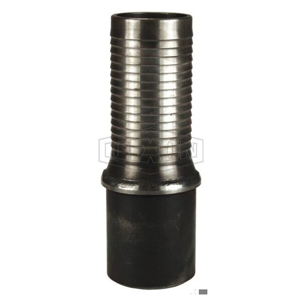 Holedall Tubular Long Style External Swage Stem, 8 in Nominal, Beveled, Carbon Steel, Domestic